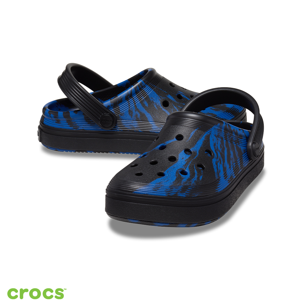 Crocs 童鞋 平板洞洞鞋小童克駱格(208757-0DE