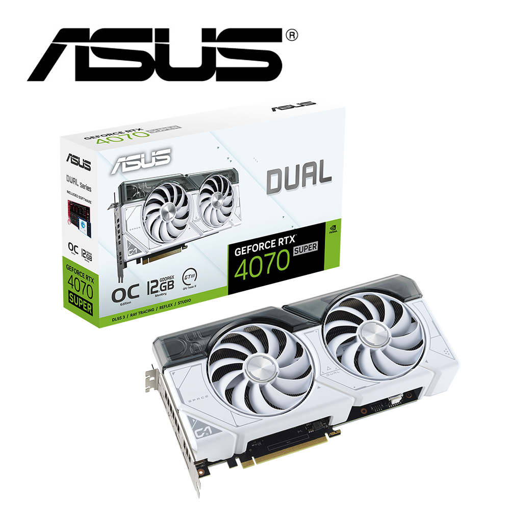 ASUS 華碩 DUAL-RTX4070S-O12G-WHI