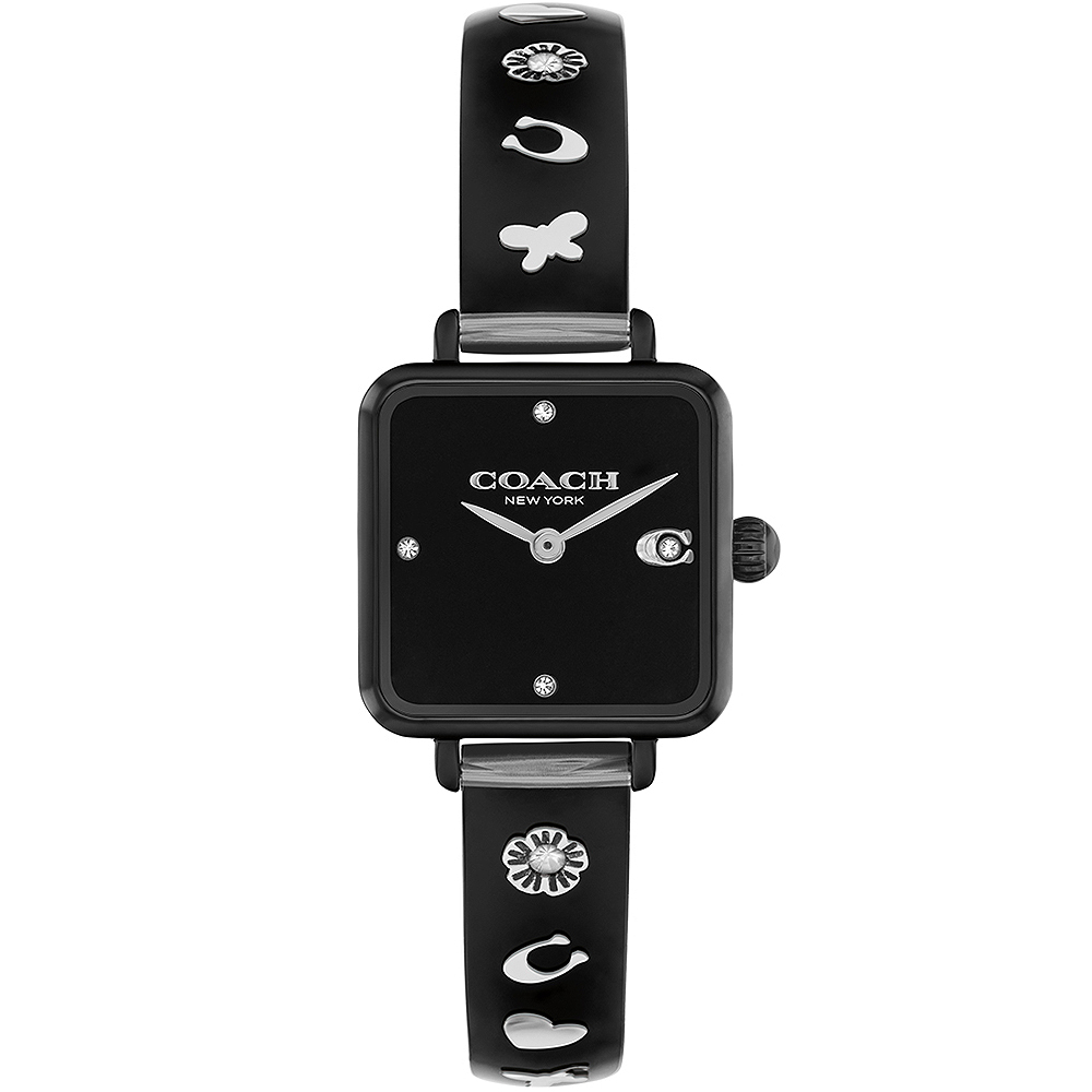 COACH 珍妮佛羅培茲廣告款 方形手鐲女錶-22mm/3色
