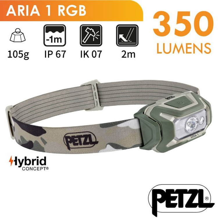 PETZL ARIA 1 RGB 超輕量頭燈 350流明.I