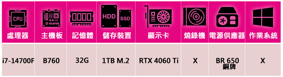 華碩平台 i7二十核GeForce RTX 4060Ti{天