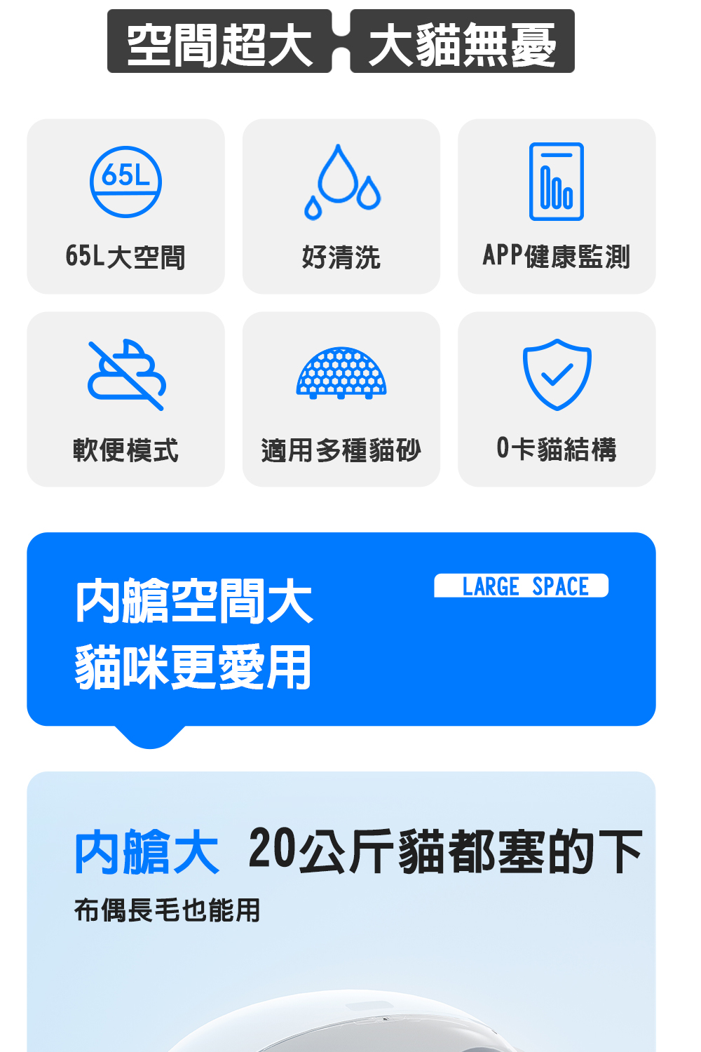 CATLINK S1LITE-自動貓砂機智慧貓砂盆單貓辨識(