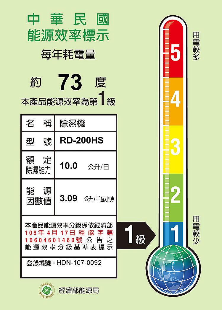 HITACHI 日立 HITACHI 日立 10公升一級能效