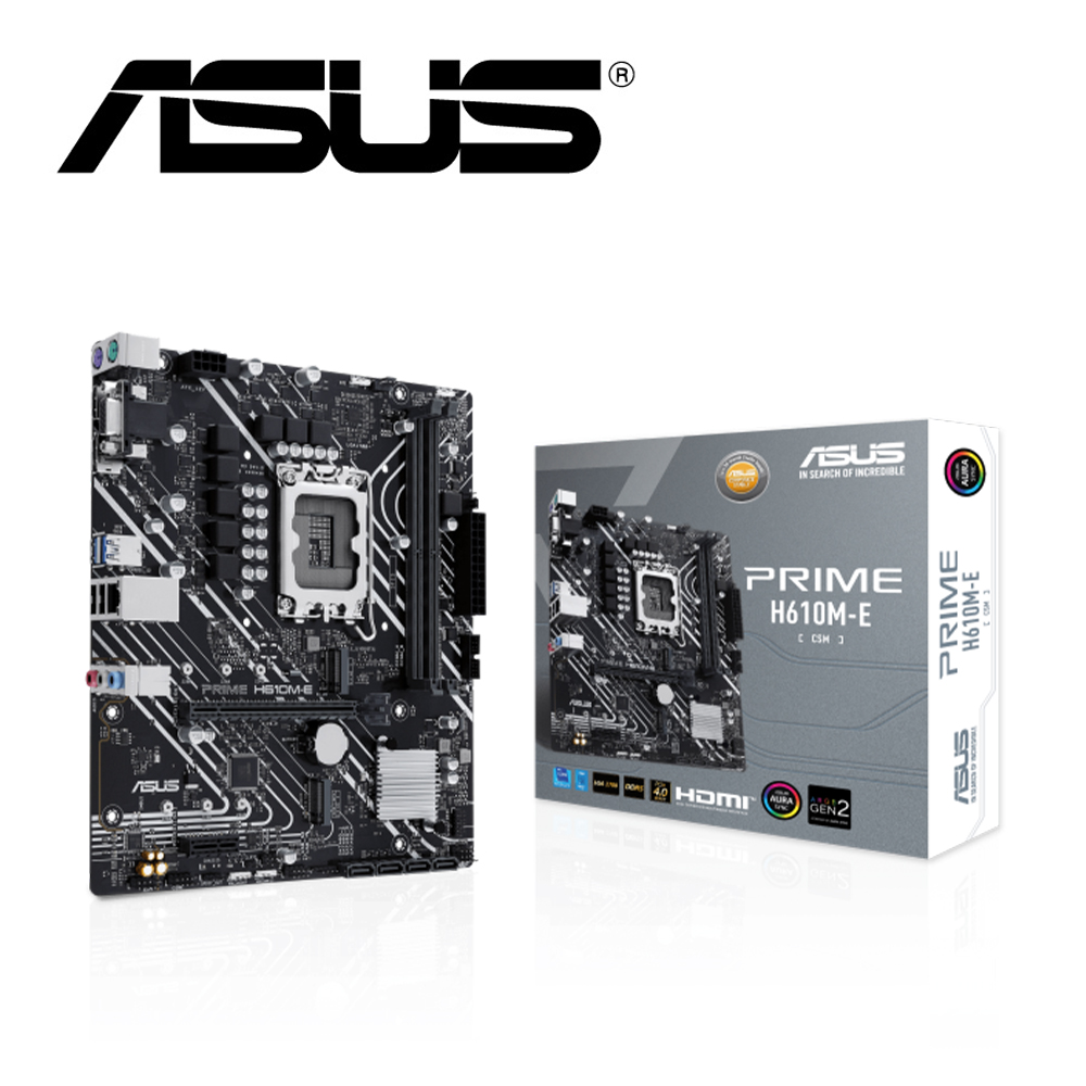 ASUS 華碩 PRIME H610M-E-CSM 主機板+