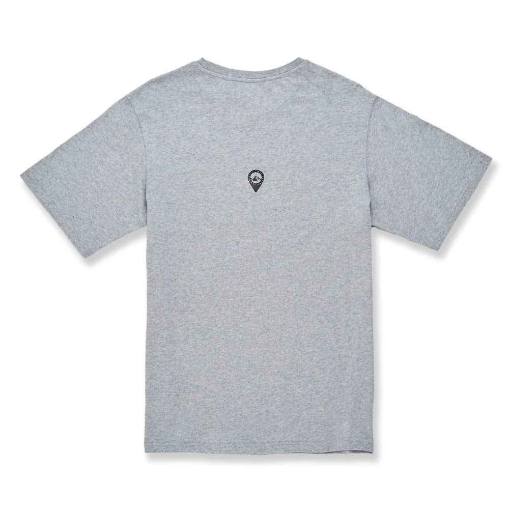 5th STREET 男裝露營工具熱感應短袖T恤-灰色(山形