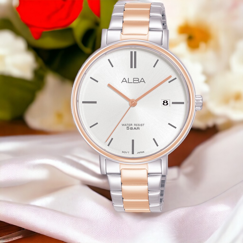 ALBA 雅柏 女王節 禮物 簡約 時尚 手錶-36mm 雙