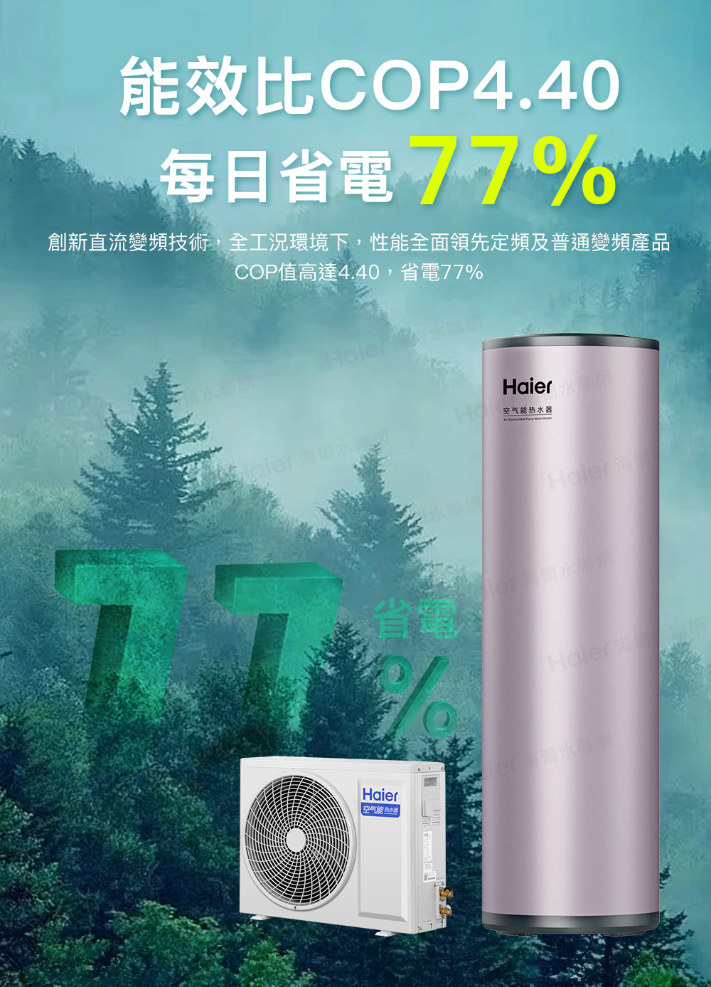 創新直流變頻技術,全工況環境下,性能全面領先定頻及普通變頻產品