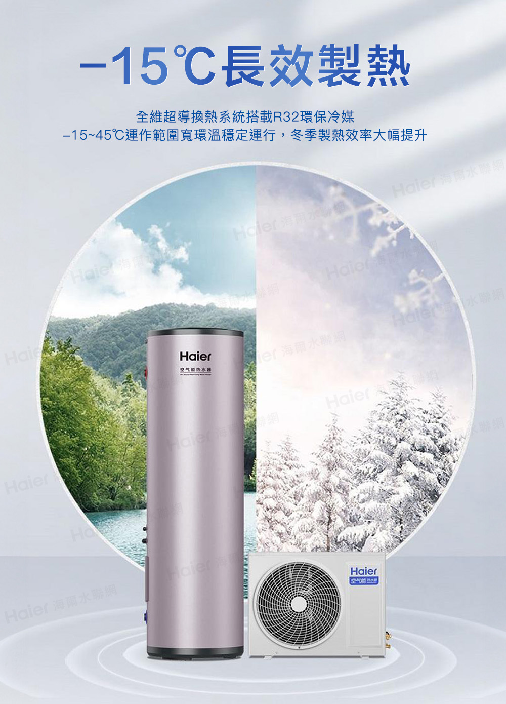 1545運作範圍寬環溫穩定運行,冬季製熱效率大幅提升