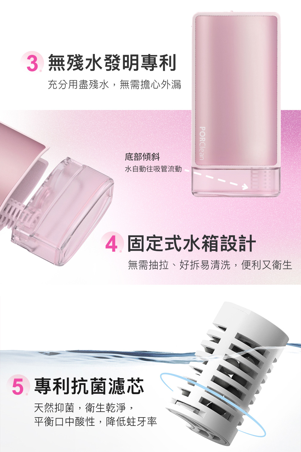 無需抽拉、好拆易清洗,便利又衛生