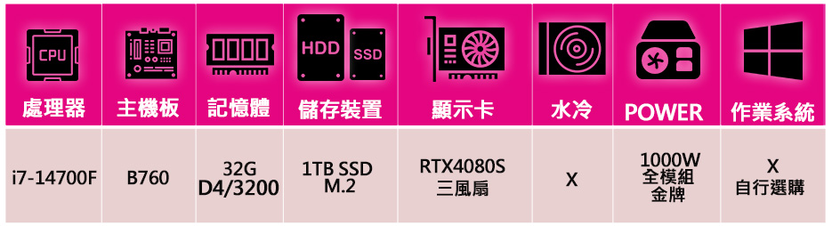 微星平台 i7二十核 RTX4080 SUPER {蒼蒼林}