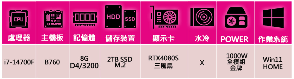 微星平台 i7二十核 RTX4080 SUPER WiN11