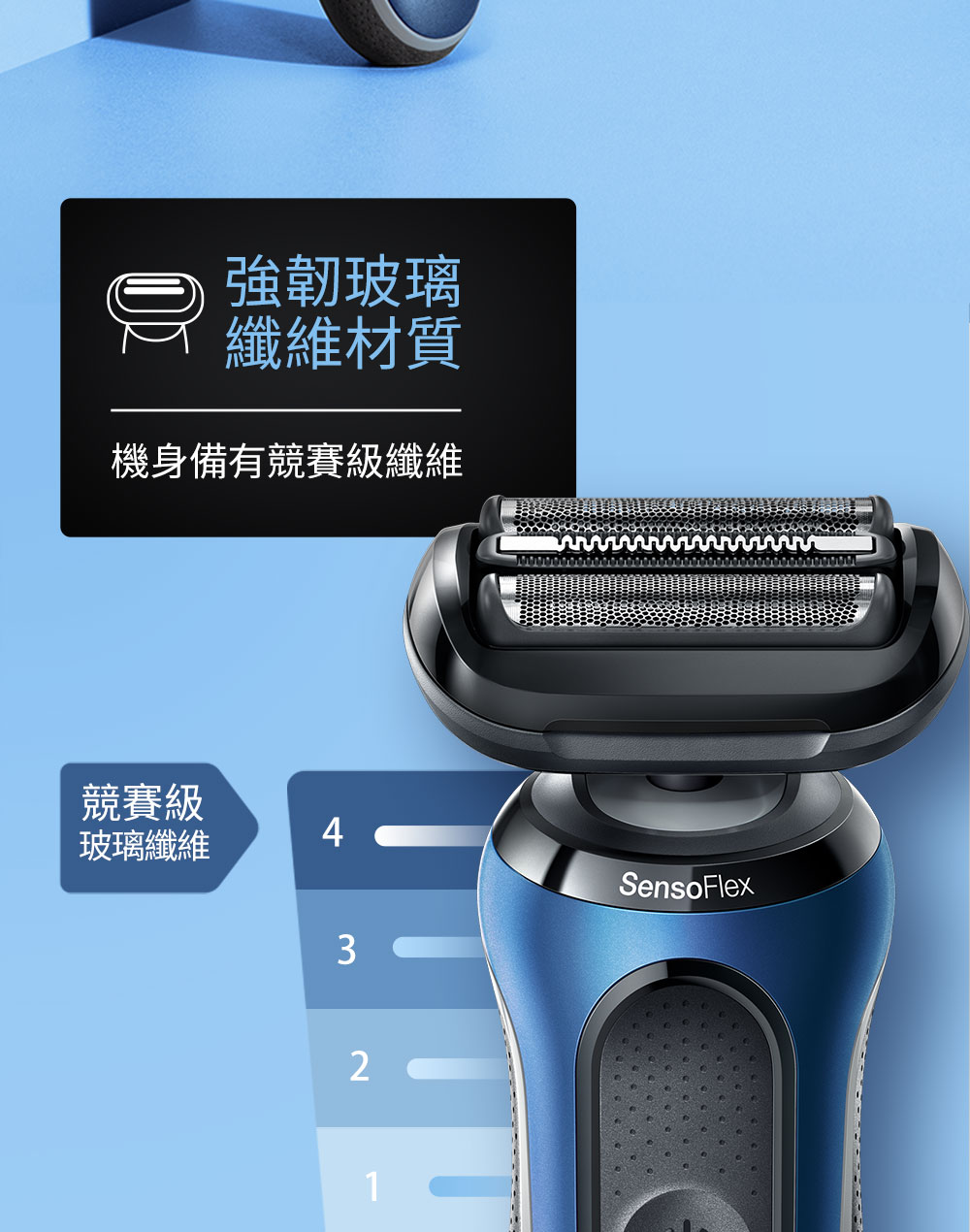 機身備有競賽級纖維