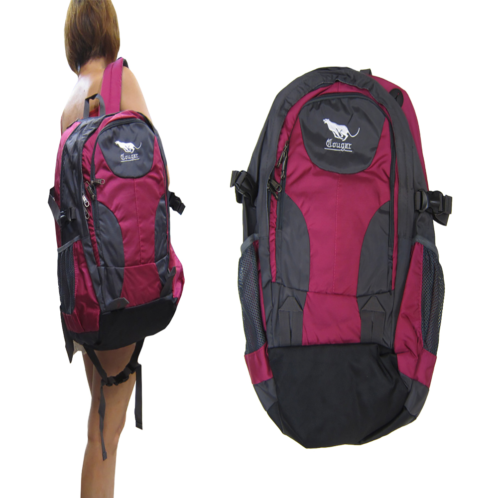 COUGAR 背包超大容量二主袋+外袋共四層超輕防水尼龍布可