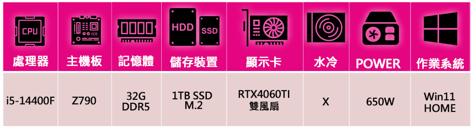華碩平台 i5十核 RTX4060TI WiN11{心聲如響