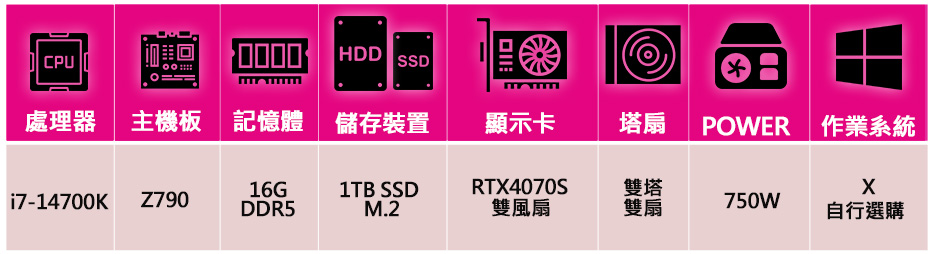 華碩平台 i7二十核 RTX4070 SUPER{春日暖陽時