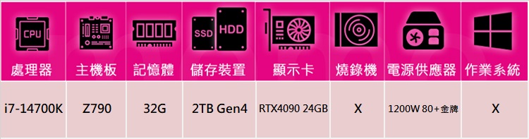 華碩平台 i7廿核GeForce RTX 4090{叛神冥王
