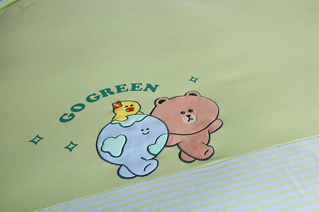 YVONNE 以旺傢飾 100%美國純棉四季被-好友地球 若