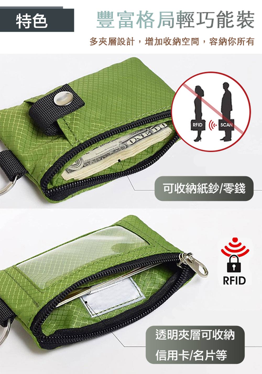 多夾層設計,增加收納空間,容納你所有