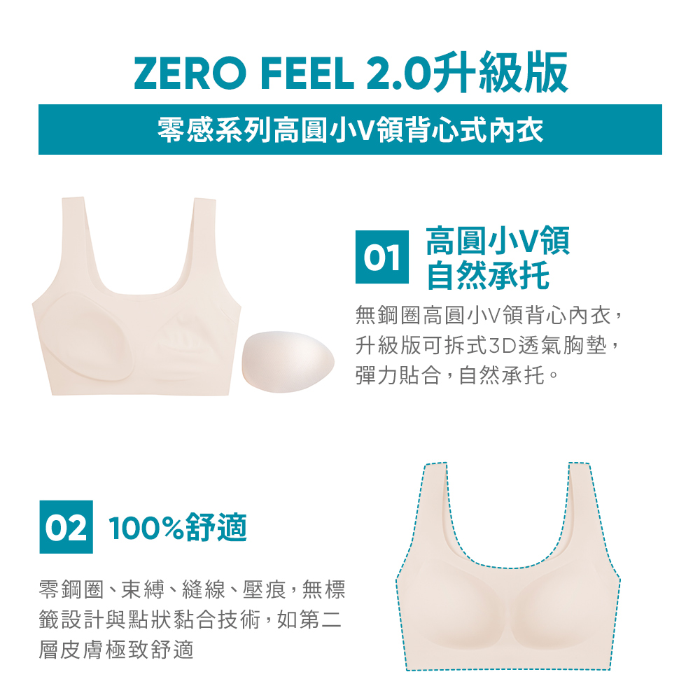 sloggi ZERO FEEL 2.0升級版零感系列高圓小