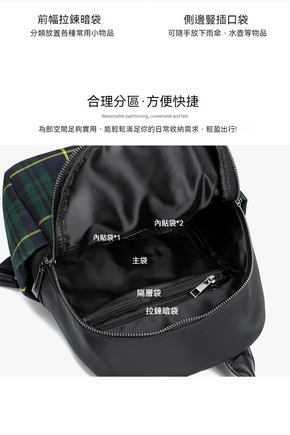 為部空間足夠實用,能輕鬆滿足你的日常收納需求,輕盈出行