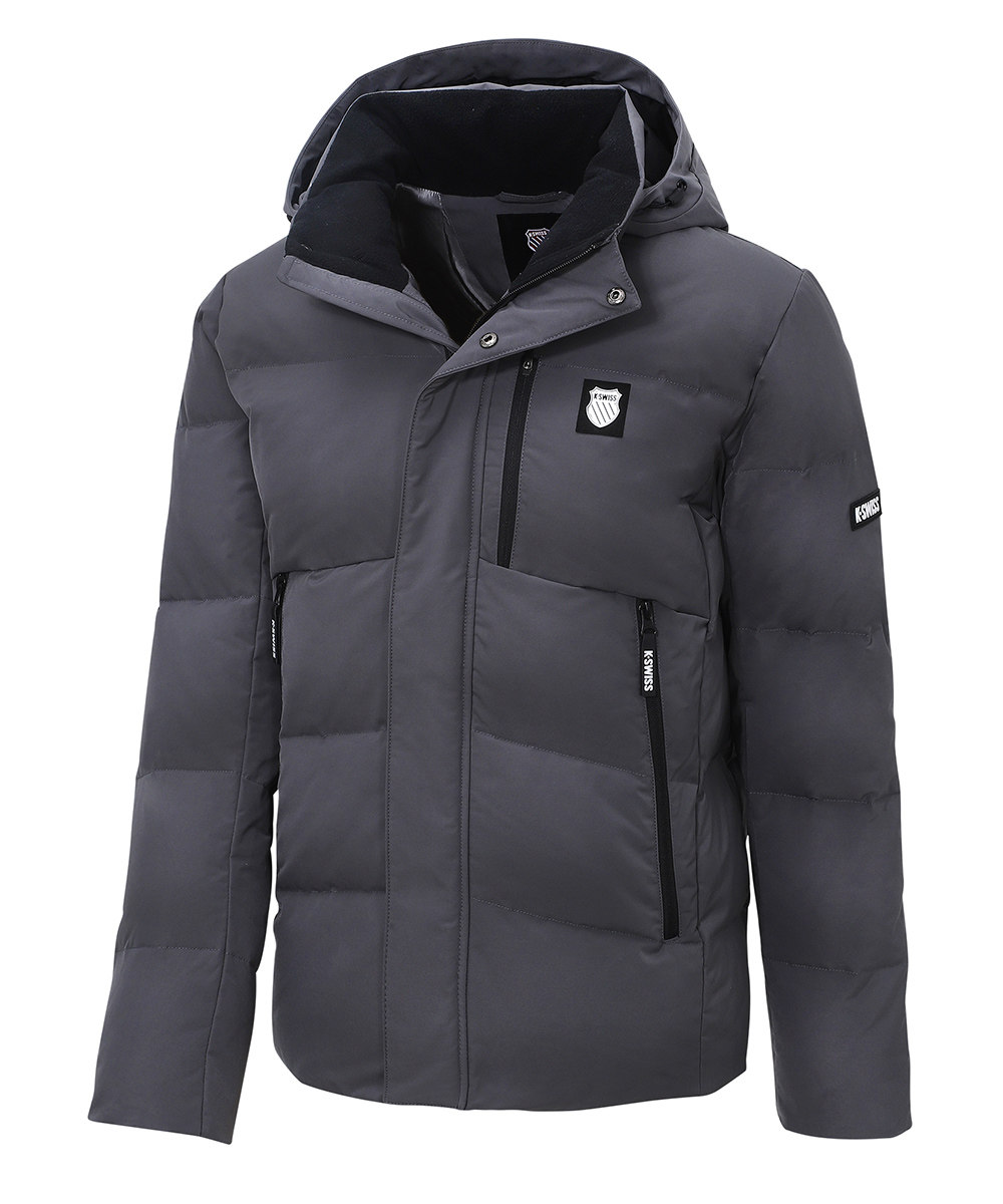 K-SWISS 羽絨外套 Down Jacket-男-灰(1