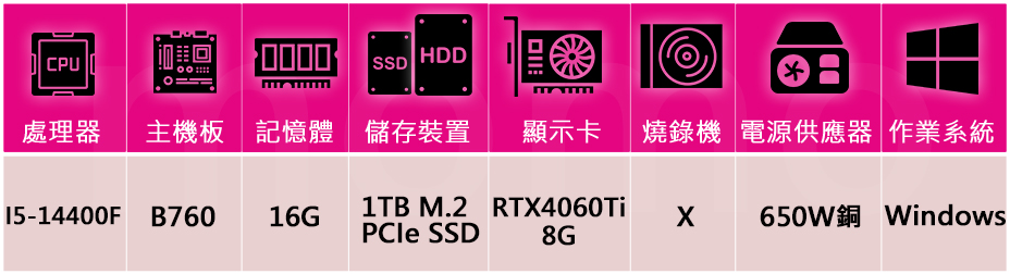 微星平台 i5十核GeForce RTX 4060 Ti W