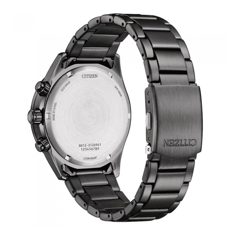CITIZEN 星辰 光動能時尚計時手錶-43mm(CA07
