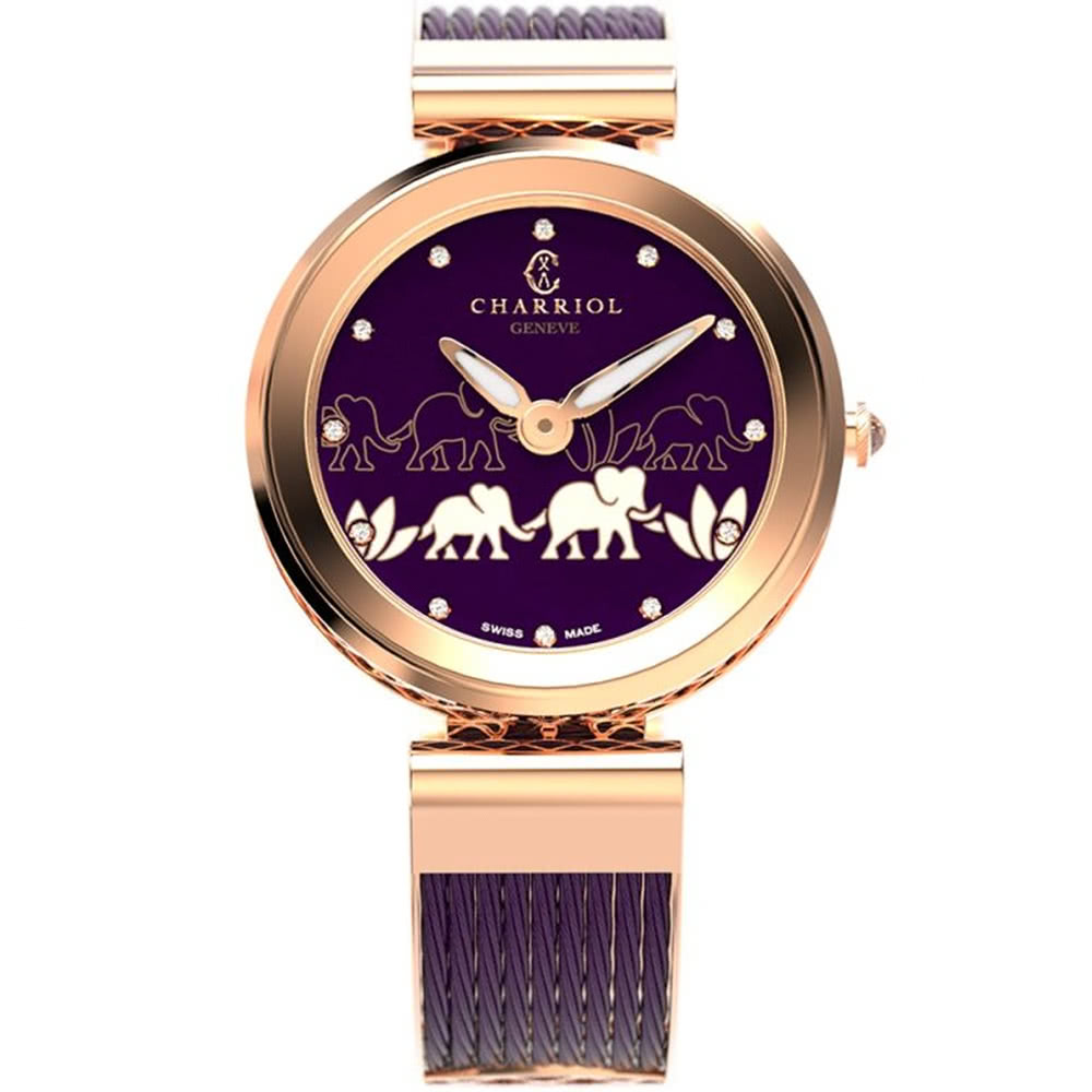 CHARRIOL 夏利豪 FOREVER 野生動物裝飾腕錶 