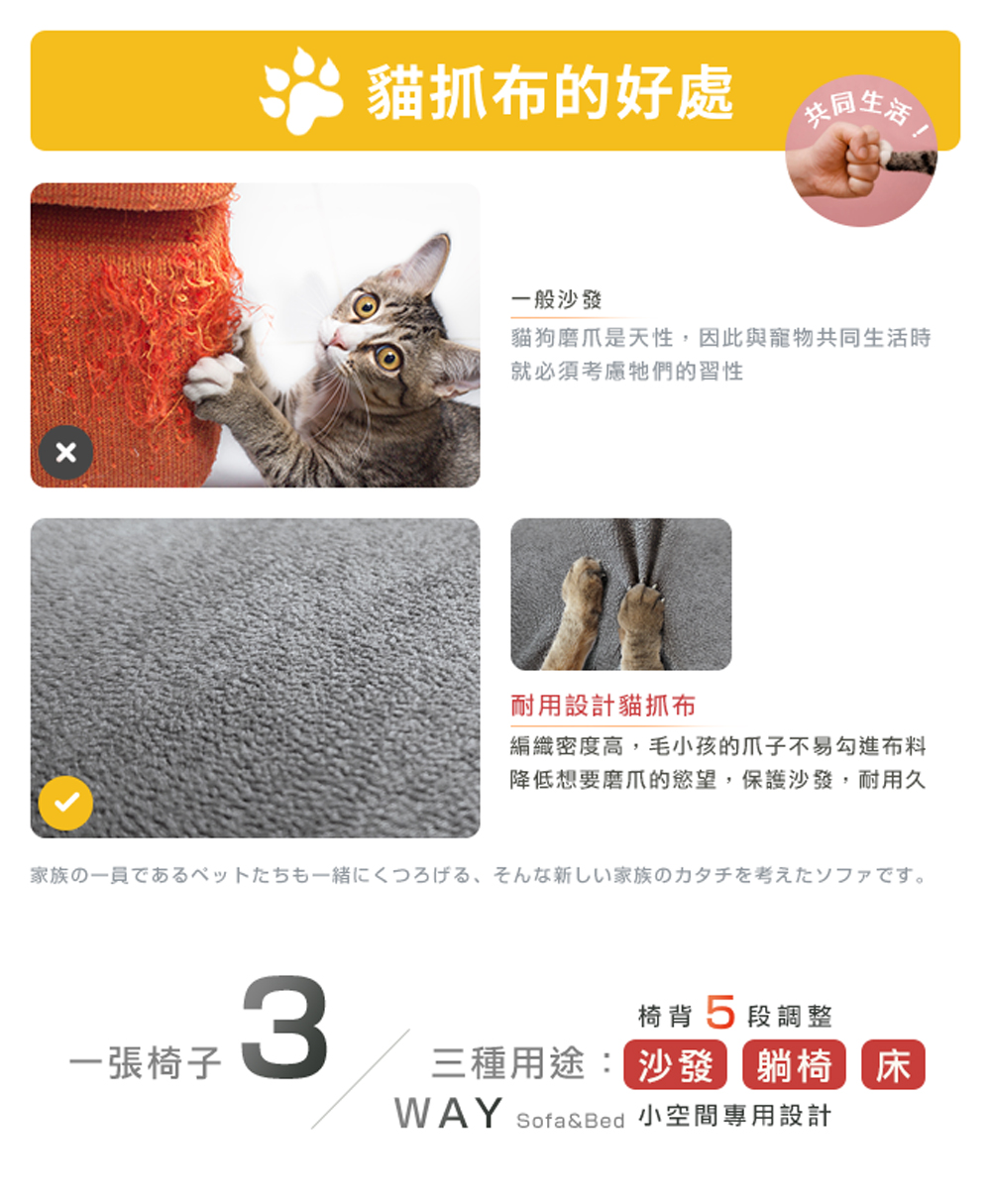 WAY SofaBed 小空間專用設計