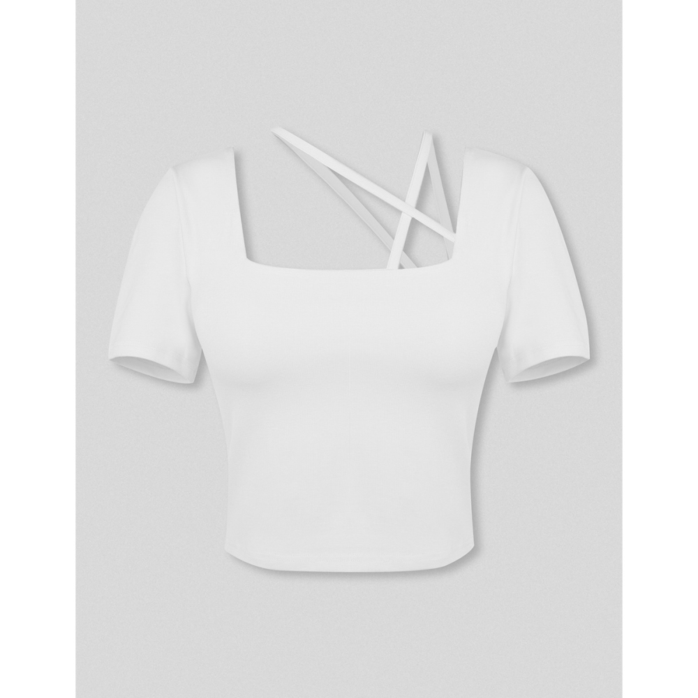 WAVE SHINE 性感交叉短袖bra上衣-三色(H5LS