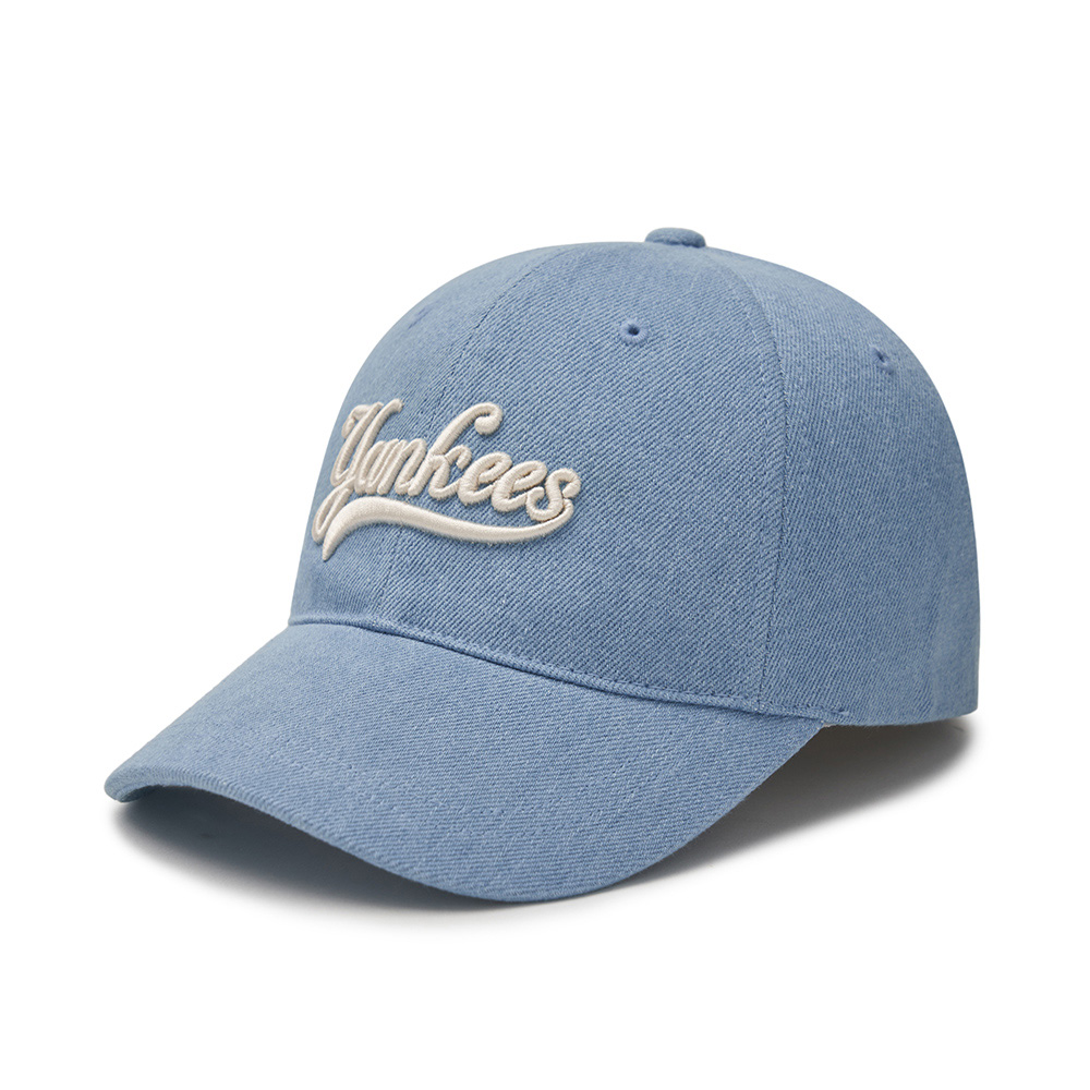 MLB 牛仔丹寧可調式軟頂棒球帽 Varsity系列 紐約洋