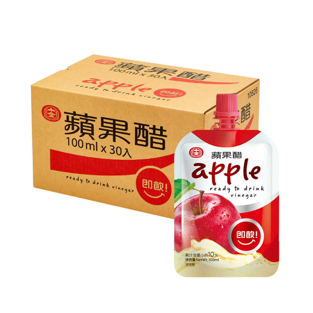 十全 即飲果醋飲料-青梅/蘋果/葡萄/蜜桃/鳳梨/蔓越莓10