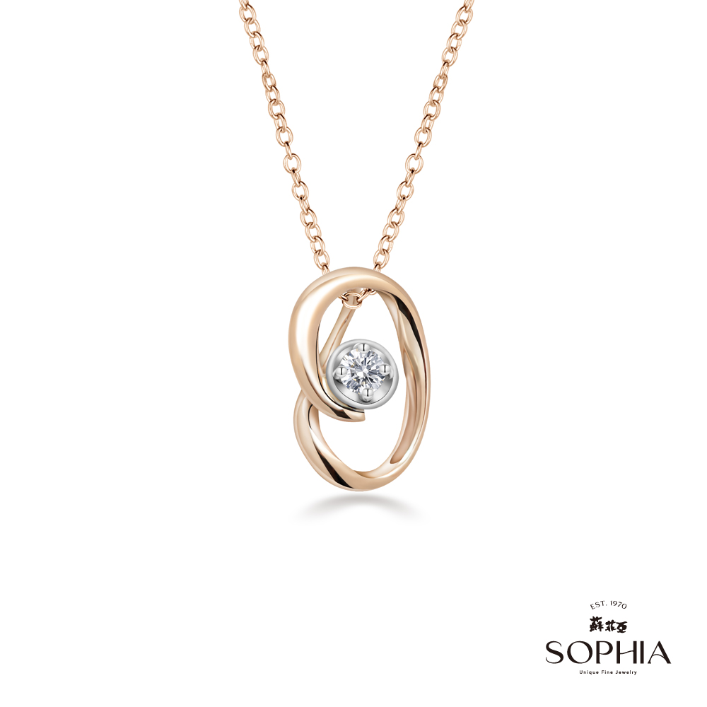 蘇菲亞珠寶 18K金 艾米莉亞 鑽石項墜好評推薦