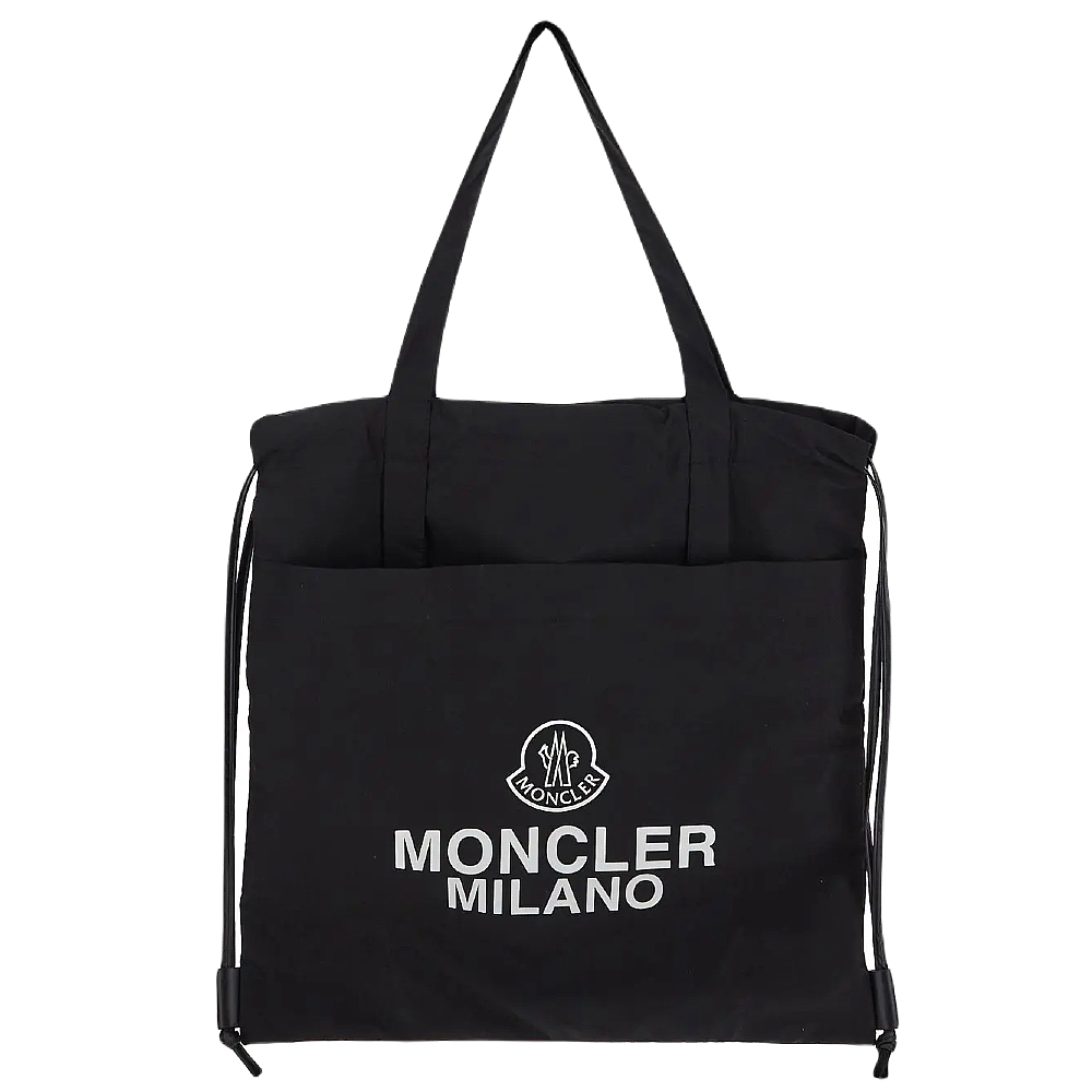 MONCLER 春夏新款 AQ 抽繩手提包(黑色)品牌優惠