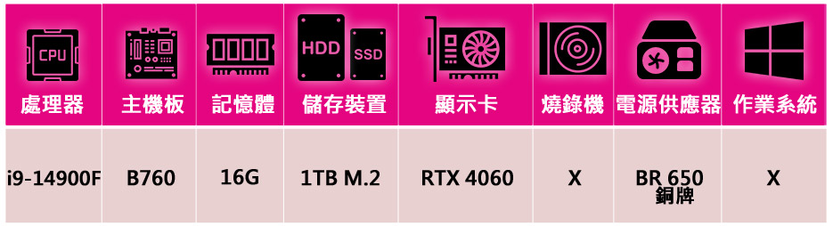 華碩平台 i9二十四核GeForce RTX 4060{星芒