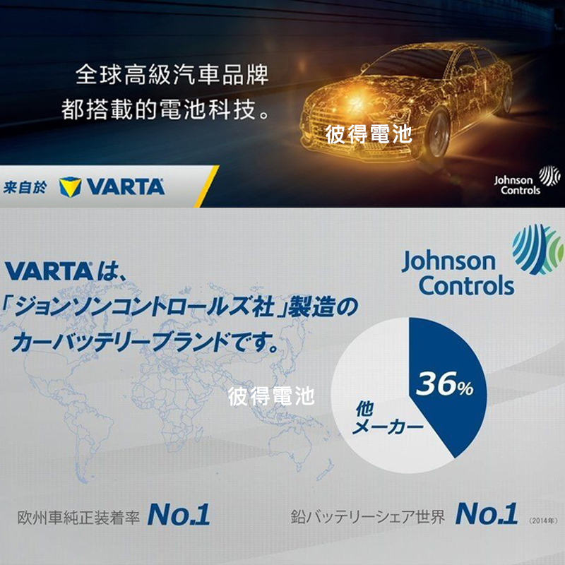 VARTA 華達 68032 容量180AH 歐規電池 免加