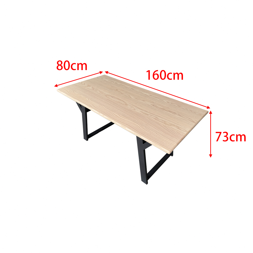 固得家俬 160x80x73cm高 工業風 工作桌 梣木 實