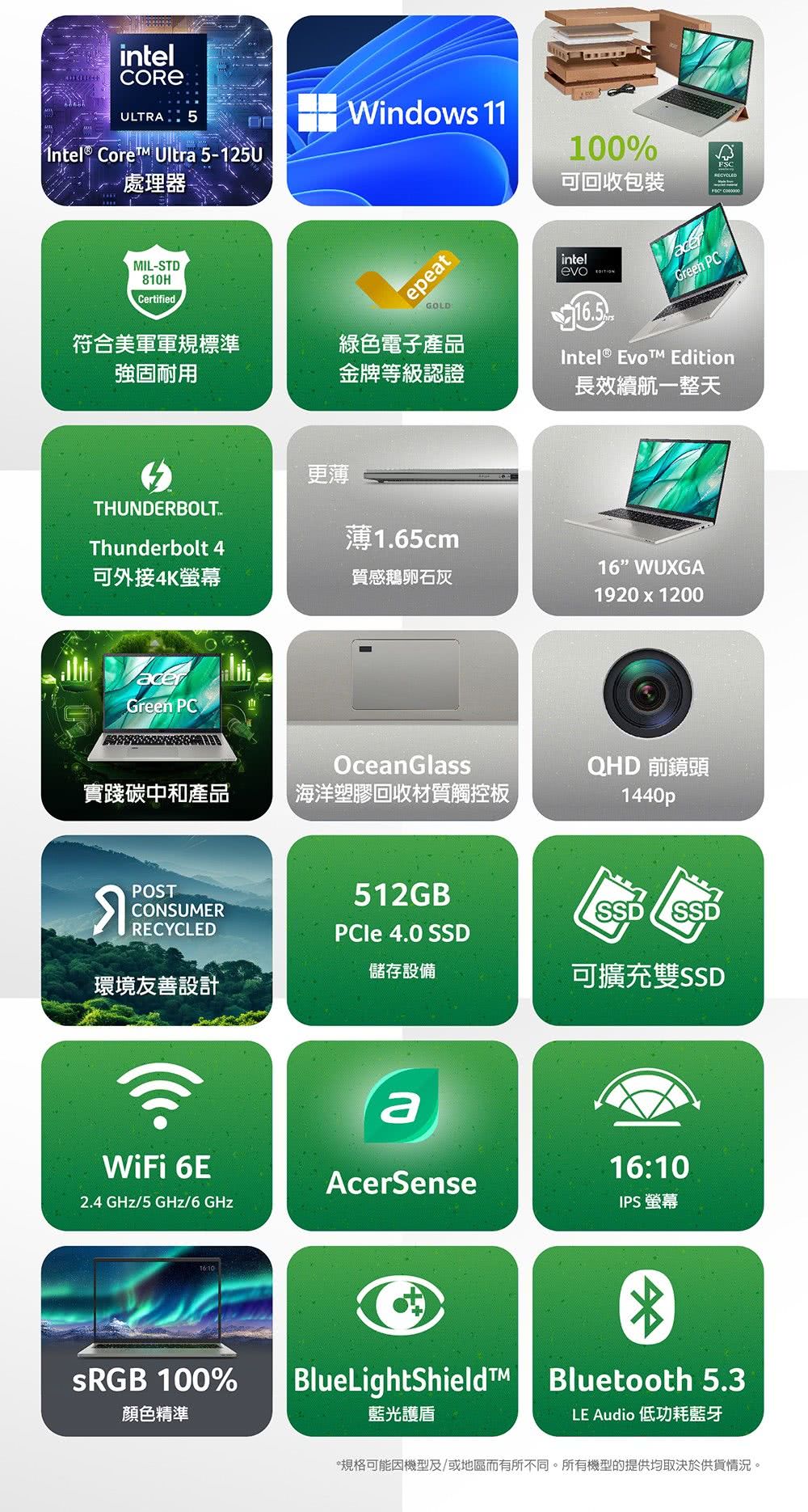 Acer 宏碁 16吋Ultra 5輕薄筆電(Aspire 