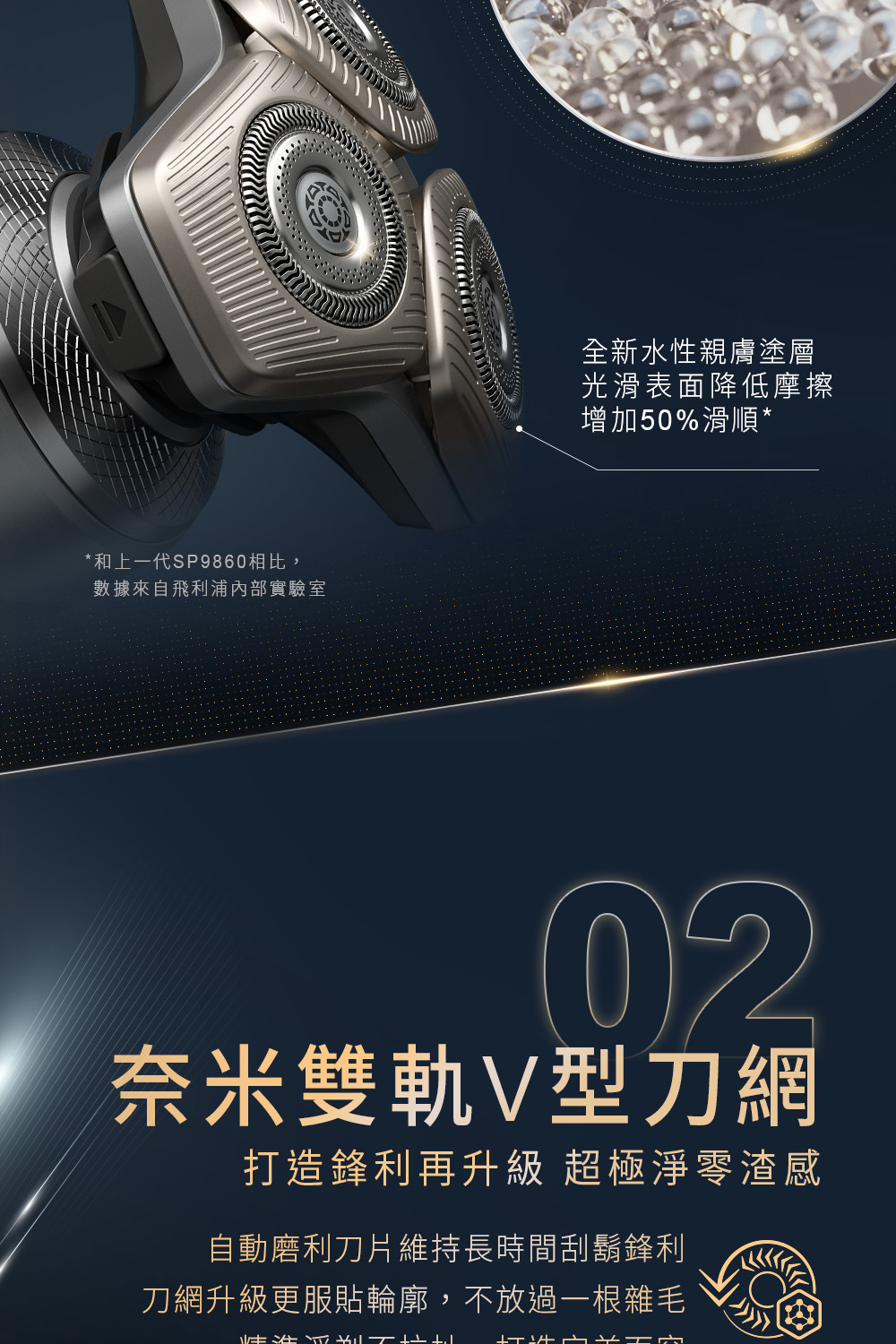 刀網升級更服貼輪廓,不放過一根雜毛