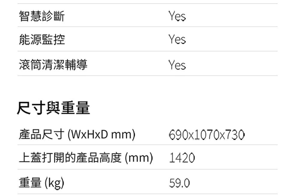上蓋打開的產品高度mm 1420
