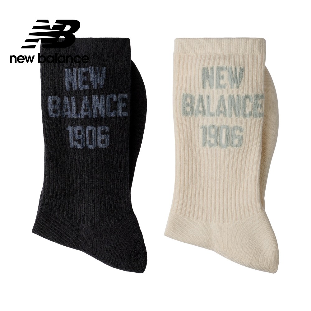 NEW BALANCE NB 棉質中長襪二入組_中性_灰/白