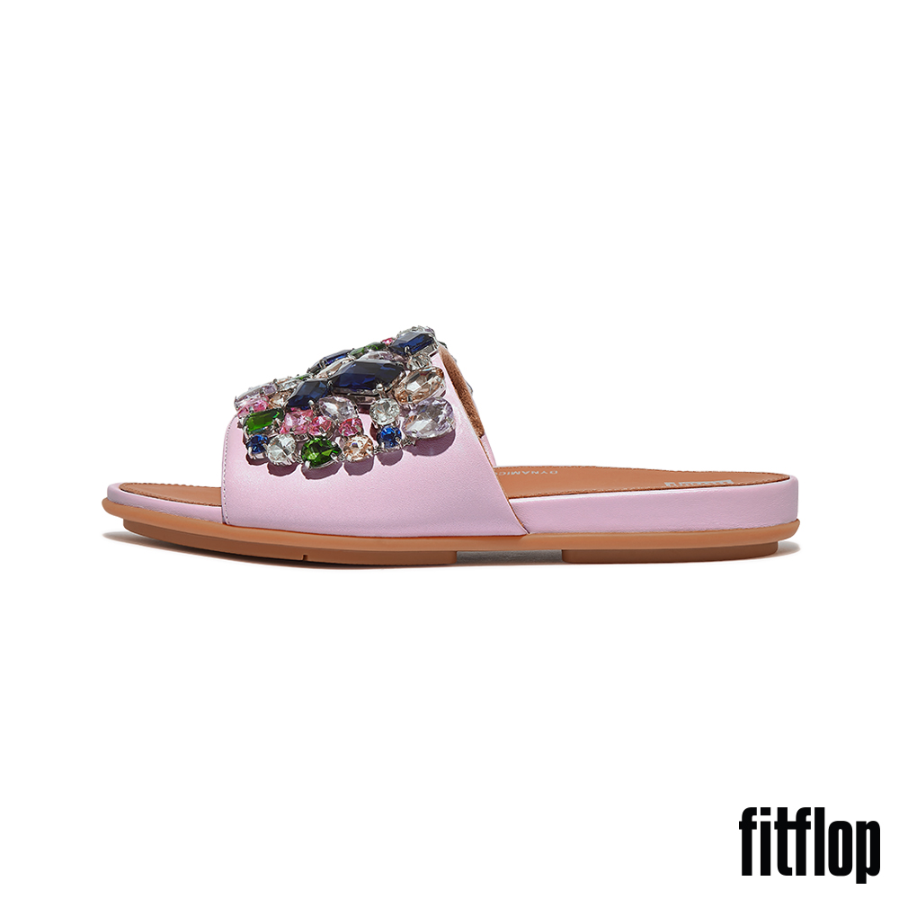 FitFlop GRACIE 華麗寶石皮革涼鞋-女(紫丁香色