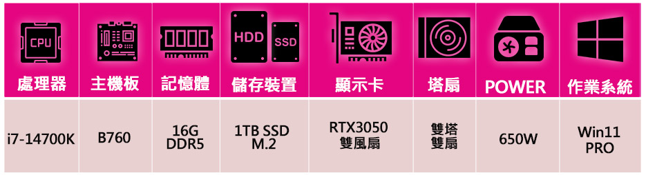 微星平台 i7二十核 Geforce RTX3050 WiN