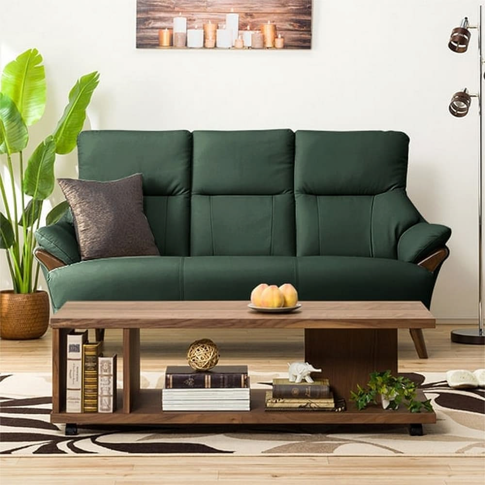 NITORI 宜得利家居 ◎半皮3人用沙發 KOTEI3 L