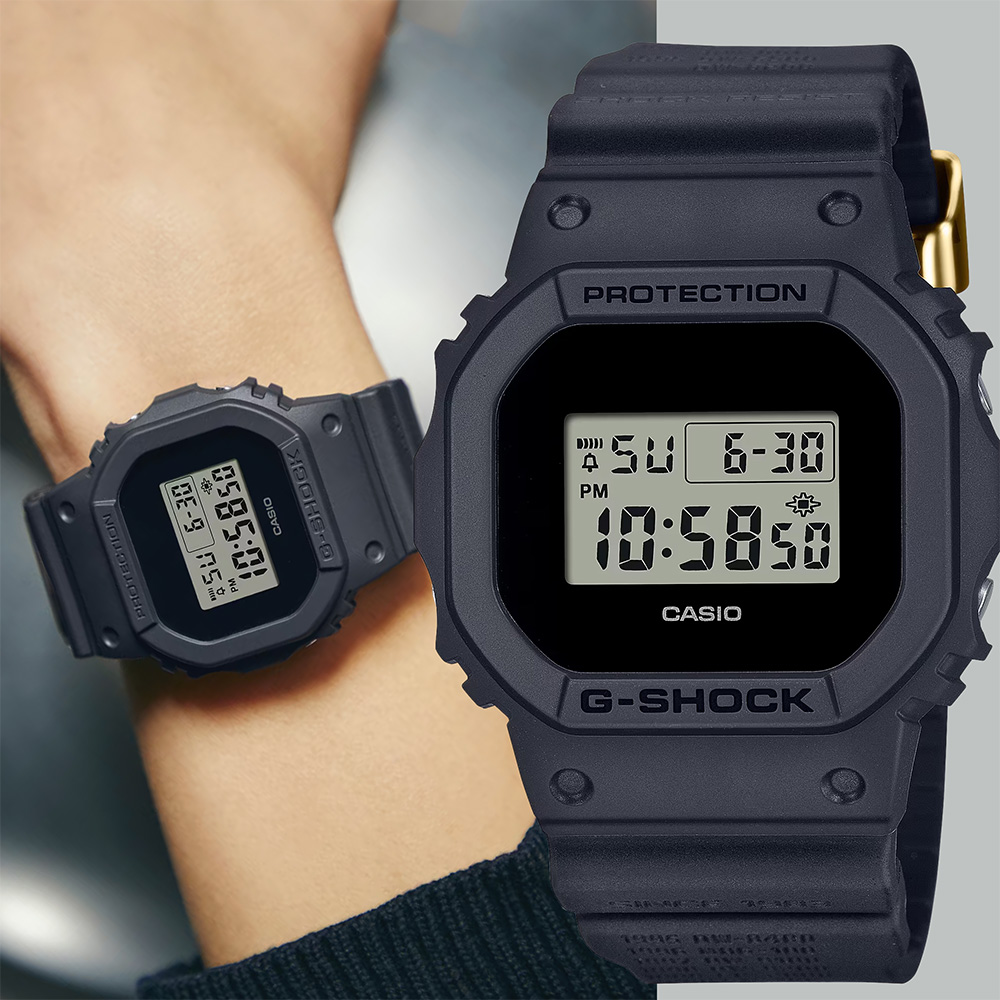 CASIO 卡西歐 G-SHOCK 40周年全黑限量版手錶(