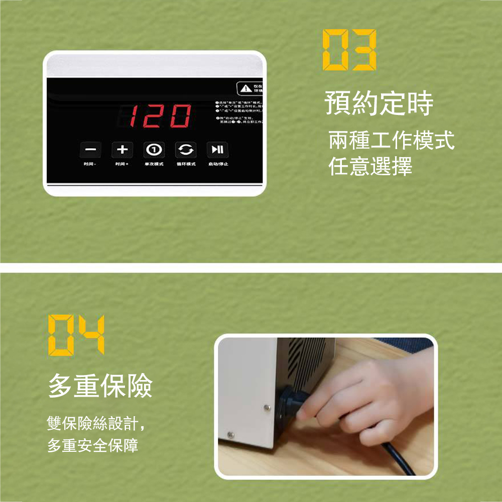 雙保險絲設計,