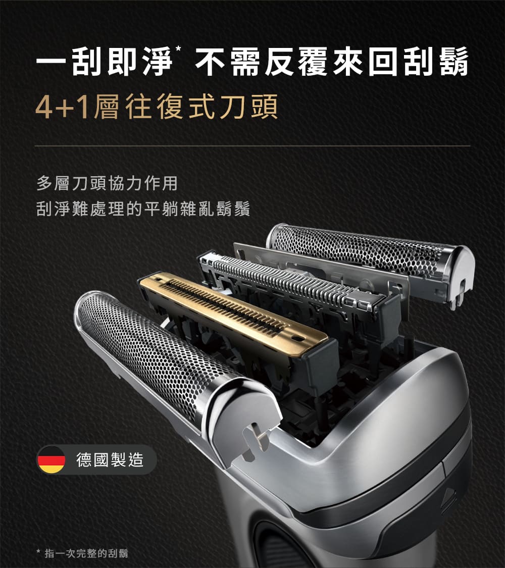 一刮即淨不需反覆來回刮鬍