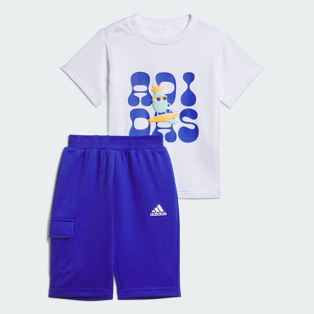 adidas 愛迪達 運動套裝 短袖 短褲 童裝 小童 IN