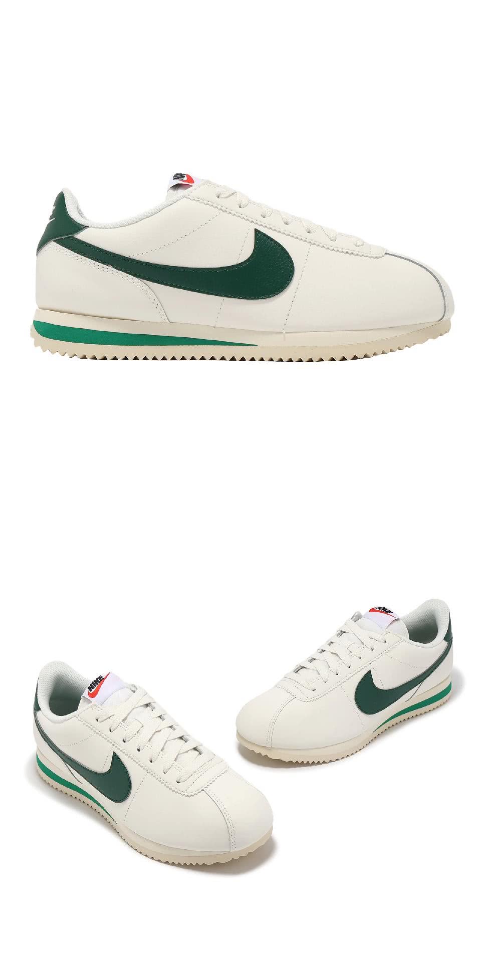 NIKE 耐吉 休閒鞋 Wmns Cortez 女鞋 白 綠