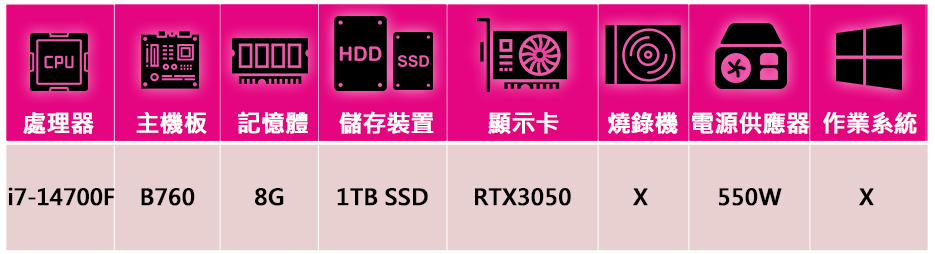 技嘉平台 犀牛戰士i71407 二十核電競遊戲機(i7-14